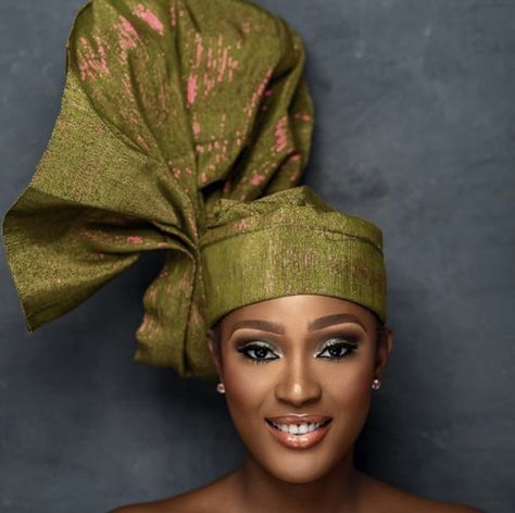 Chic & Exceptional Gele looks to try out! #nigerianfashion #gele Nancy Isime, Gele Styles, African Head Dress, Aso Ebi Style, African Goddess, African Wedding Attire, Head Wrap Styles, Church Hat, African Clothes