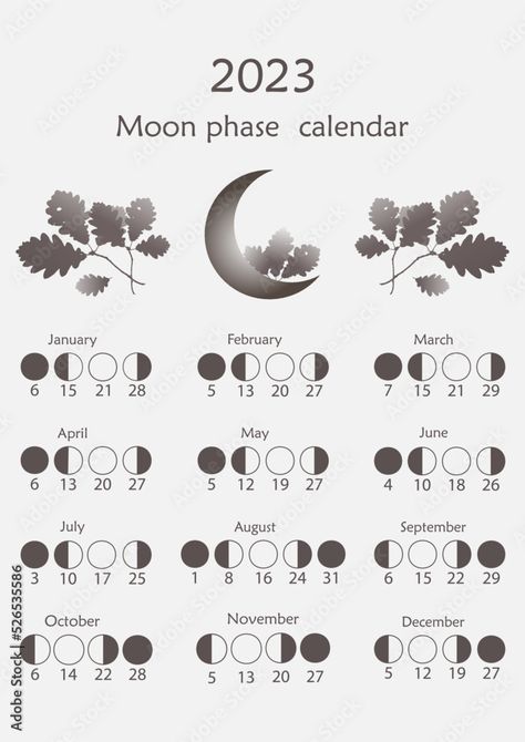 Lunar calendar for 2023. Astrological calendar design. Lunar Calendar 2023, Moon Phase Calendar, Moon Reading, Moon Journal, Hidden Potential, New Moon Rituals, Moon Calendar, Witchcraft Spell Books, Calendar 2023