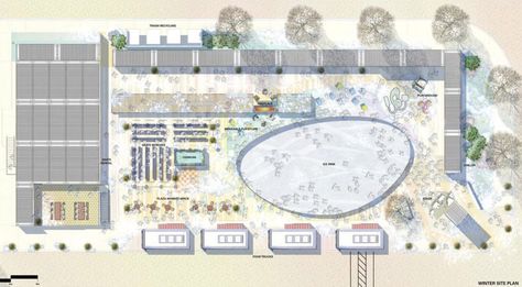 Food Court Plan, Container Park, Shipping Container Restaurant, Food Truck Park, Food Court Design, Community Market, Container Restaurant, Plaza Design, Container Bar