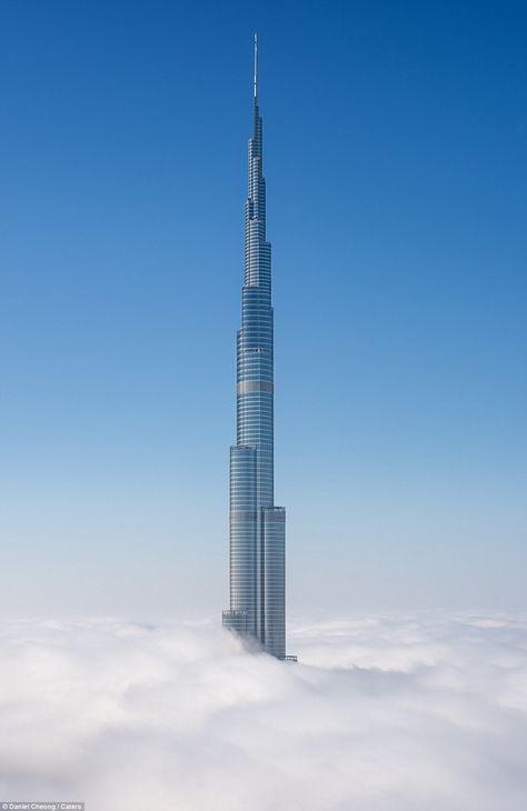 At 2,716.5 feet, Burj Khalifa is the tallest building in the world and has the highest outdoor observation deck in the world Highest Building In The World, Tallest Building In The World, Dubai Architecture, Building Photo, Khalifa Dubai, Dubai Skyscraper, Dubai Aesthetic, High Building, Observation Deck