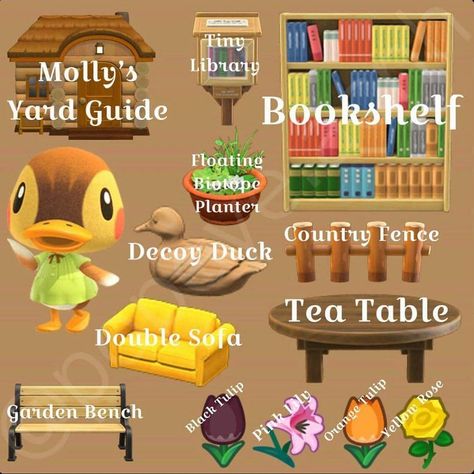 Cottagecore Animal Crossing, Acnh Cottagecore, Country Fences, Floating Bookshelf, Animal Crossing Guide, Animal Crossing Wild World, Island Theme, Animal Crossing Characters, Animal Crossing Villagers