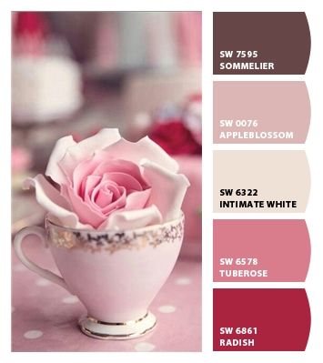 Paint colors from ColorSnap by Sherwin-Williams Bedroom Wall Colors, Purple Paint, Design Seeds, Paint Palette, Paint Colors For Home, Red Paint, Coordinating Colors, Stencil Painting, Color Textures