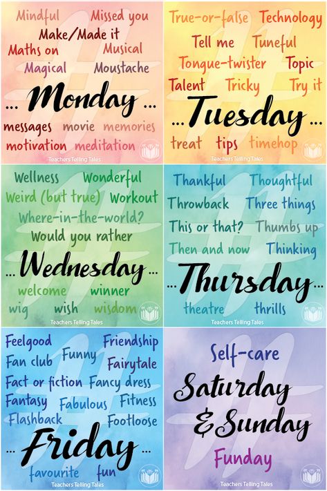 Themes For Days Of The Week, Day Of The Week Themes, Days Of The Week Themes, Make It Monday Ideas, Tarot Business, Interactive Facebook Posts, Motivation For Kids, Facebook Engagement Posts, Staff Motivation