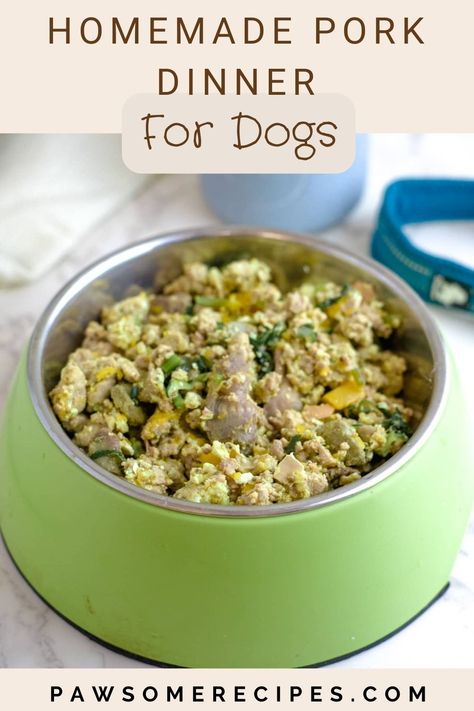 Homemade Pork Dog Food Recipes, Homemade Dog Food With Pork, Pork Dog Food Recipes, Low Fat Dog Food, Dog Cake Recipes, Dog Food Recipe, Animal Treats, Pork Shoulder Recipes, Dog Biscuits Homemade