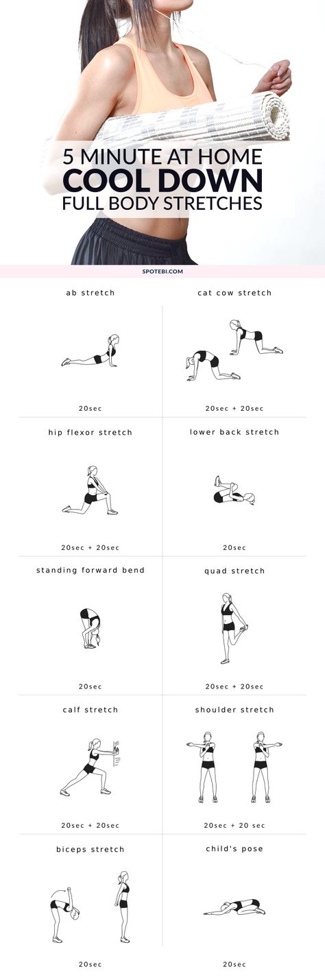 Stretch and relax your entire body with this 5 minute routine. Cool down exercises to increase muscle control, flexibility and range of motion. Have fun! http://www.spotebi.com/workout-routines/5-minute-full-body-cool-down-exercises/ Tight Tummy Workout, Flat Toned Stomach, Cool Down Exercises, Toned Stomach, Tight Tummy, Muffin Tops, Exercises For Women, Ab Routine, Abs Exercises