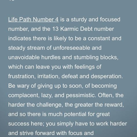 Karmic Debt, Life Path Number, Number 13, Life Path, Astrology, Spirituality, Energy, Feelings, Quick Saves