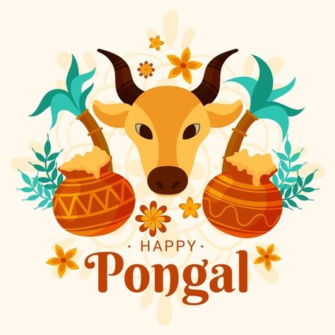 Hand drawn pongal festival | Premium Vector #Freepik #vector #hand #hand-drawn #celebration #happy Pongal Drawing Ideas, Pongal Illustration, Pongal Photos, Happy Pongal Wishes, Pongal Wishes, Pongal Festival, Happy Sankranti, Pongal Celebration, Happy Pongal