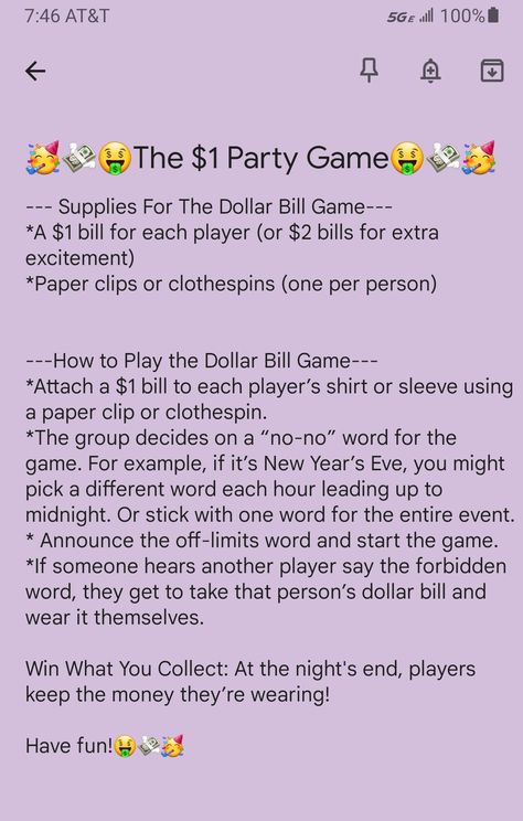 How To Play The Dollar Bill Party Game In 5 Easy Steps! Company Christmas Party Games, Cottage Games, Dollar Game, Christmas Party Games For Adults, Fun Games For Adults, Easy Party Games, School Holiday Party, Xmas Games, Home Party Games