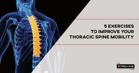 Exercises To Improve Your Thoracic Spine Mobility | The Prehab Guys Prehab Guys, Thoracic Spine Mobility, Spine Mobility, Pilates, Improve Yourself, On Twitter, Twitter