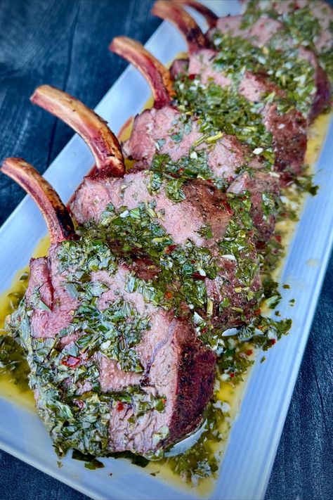 This grilled rack of venison recipe is so tender, lean and flavorful, it might just become a staple in your cooking just like it did for me. How To Cook Venison, Grill Rack, Venison Recipes, Steak Seasoning, Crushed Red Pepper Flakes, Grilled Meat, Red Wine Vinegar, How To Squeeze Lemons, Red Pepper Flakes