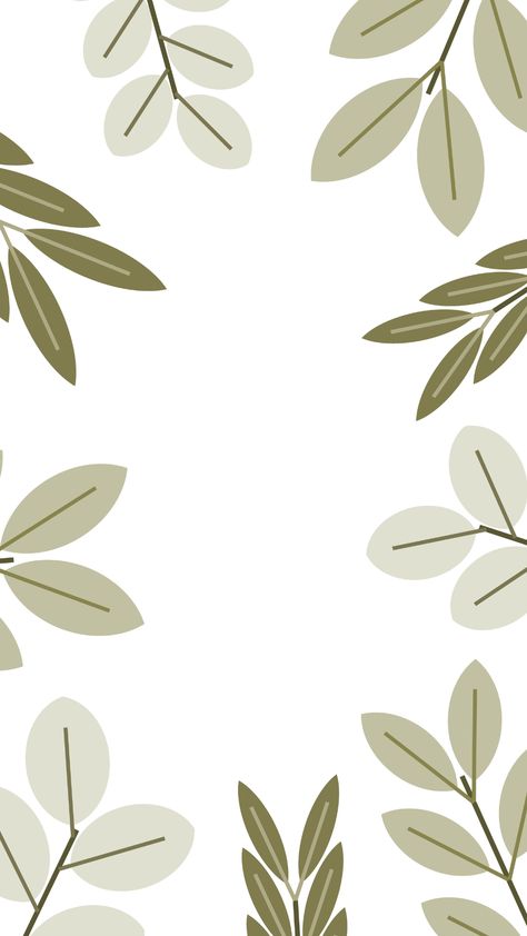 Abstract olive green leaves on white background wallpaper. Downloadable on Shutterstock and Freepik as eps and jpg. botany || botanical || vector || design || art || artwork || branches || leaf #stockimage #stockimages #shutterstock #freepik Botanical Vector, White Background Wallpaper, Leaves Background, Leaves Vector, Leaf Wallpaper, Background Wallpaper, Abstract Styles, Botany, Art Artwork