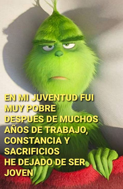 Grinch Quotes, Funny Spanish Jokes, Spanish Jokes, Kawaii Disney, Mexican Humor, Vintage Christmas Images, Cute Jokes, Spanish Humor, Funny Phrases