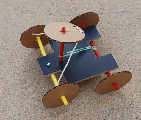 In this STEM activity, build your own car and test different shaped wheels, how wheel size affects movement, and learn about axel alignment.   www.littleblast.com Wheel And Axle, Stem Lessons, Stem Activities Preschool, Transportation Unit, Kindergarten Units, Steam Challenges, Stem Lesson, Simple Science, Innovation Lab