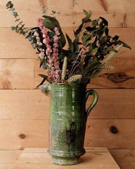 New Arrivals 🌿🐍💚 Our Moroccan Pottery Collection showcases handcrafted pieces from the Tamegroute region of Northern Africa, Morocco. Artisan families have passed down their pottery-making traditions for generations, resulting in a rich cultural legacy. Each piece is individually hand thrown on a manual wheel, adorned with a unique handcrafted green glaze, and baked in a traditional wood fired kiln. With various forms and glaze options, each piece is one-of-a-kind. Limited quantities availabl... Moroccan Pottery, Pine Cone Candles, Pitcher Vase, Cactus Silk, How To Make Rope, Plant Stands, Unique Ceramics, Wall Sculpture Art, Pottery Making