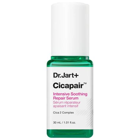 Cicapair Sensitive Skin Serum for Redness and Barrier Repair - Dr. Jart+ | Sephora Serum For Redness, Sensitive Skin Serum, Dr Jart Cicapair, Oils For Scars, Dr Jart, Wrinkle Serum, Eyelash Serum, Oil Skin Care, Body Serum