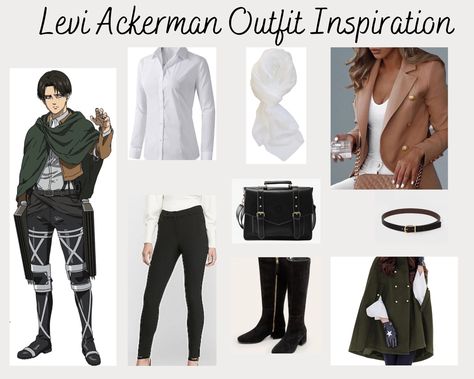 Levi outfit inspiration is never ending! #leviackerman #outfitinspiration Levi Ackerman Inspired Outfit, Levi Ackerman Outfit, Levis Outfit, Halloween 2023, Levi Ackerman, Clothes And Accessories, Anime Outfits, Attack On Titan, Outfit Inspirations