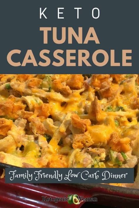 Keto Tuna Casserole, Casserole Low Carb, Keto Tuna, Tuna Noodle Casserole Recipe, Keto Noodles, Noodle Casserole Recipes, Tuna Noodle, Tuna Noodle Casserole, Keto Casserole