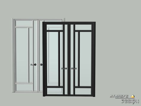 NynaeveDesign's Altara Double Glass Door Sim4 Furniture, Furniture Cc, Sims 4 Cheats, Sims 4 Kitchen, Die Sims 4, The Sims 4 Pc, Cc Furniture, Sims 4 Bedroom, Double Glass Doors