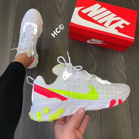 H C 👑 on Instagram: “#ELEMENT 🎾🎾 ➖you can’t miss these!! 🤯 ➖order now, £145! Sizes 6 - 11 👣 ➖ORDER BY DM OR WEBSITE NOW📱 ➖#nike #nikes #nikeair #nikerun…” Friday Fashion, Nike Presto, 270 React, Nike Flyknit, Nike React, Women Trends, Shoe Lover, Nike Running, Nike Jordan