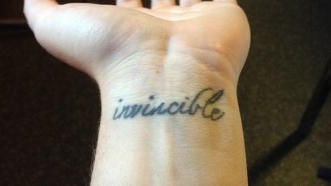 invincible Invincible Tattoo, Symbol Tattoo, Symbol Tattoos, Symbolic Tattoos, Tattoo Images, Tattoo Design, Cool Tattoos, Tattoo Quotes, Tattoo Designs