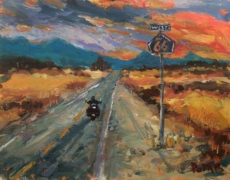 Motorcycle Painting Acrylic, Impressionistic Paintings, Diy Cars, Motorcycle Art Painting, Learn Acrylic Painting, Мотоциклы Harley Davidson, Art Houses, Motorcycle Painting, Motorcycle Art