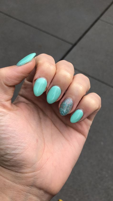 Turquoise almond nails Turquoise Almond Nails, Blue Nail Art Designs, Turquoise Nails, Almond Shape Nails, Sparkle Nails, Robins Egg Blue, Nail Trends, Almond Nails, Blue Nails