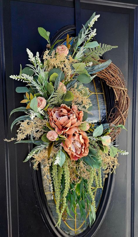 All Season Wreath, Thanksgiving Wreath, Fall Decoration, Spring Wreaths, Thanksgiving Wreaths, Wreath Ideas, Fall Wreaths, Spring Wreath, Door Hangers