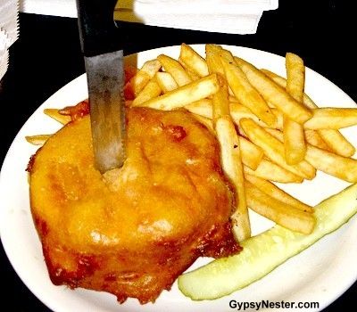 A Bloodcurdling Buffet - 12 Frightful Foods of the World -    How about a terrifying tour of the globe just in time for Halloween? We've consumed these dozen frightening foods from around the world... so you don't have to.    See them all at: http://www.gypsynester.com/scary-foods.htm Deep Fried Hamburgers, Deep Fried Burgers, Fried Cheeseburger, Deep Fried Meatballs, Deep Fried Burger, Foods Of The World, Food Booth, Wisconsin Food, Deep Fried Recipes