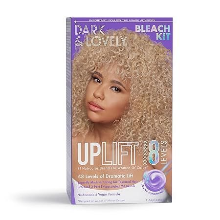 Amazon.com: SoftSheen-Carson Interbeauty Dark and Lovely® Uplift Hair Bleaching Kit for Dark Hair, Bleach Blonde Hair Dye Kit includes Hair Bleach Powder, Cream Developer and Hair Toner Bleach Blonde 1 kit : Beauty & Personal Care Dark And Lovely Hair Dye, Blonde Hair Dye, Hair Bleaching, Bleach And Tone, Hair Color Pictures, Dark And Lovely, Hair Bleach, Bleach Blonde Hair, Bold Hair Color