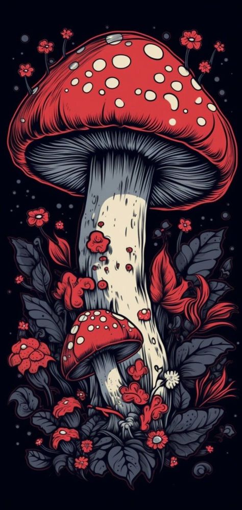 Mystical Mushrooms Cellphone WallpaperDigital Mushroom ArtPhone BackgroundMushroom Art You are purchasing 1 high quality png fileThe file is created in a 9:19 aspect ratio which should work for almost any phoneDownloads are available once the purchase is confirmedNote This is a digital downloadNo physical items will be shippedThis image has been edited and formatted from AI-generated images that were created using MidjourneyTERMS OF USE By purchasing any productsyou agree to the terms of useThi Mushroom Wallpaper, الفن الرقمي, Witchy Wallpaper, Cool Pencil Drawings, Cool Wallpapers Art, Mushroom Art, Digital Drawings, Dessin Adorable, Sketchbook Art Inspiration