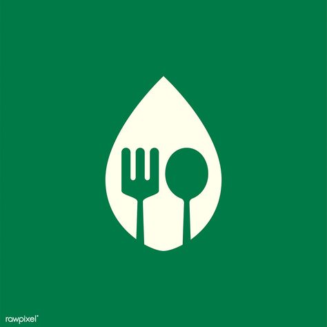 Spoon and fork logo in a leaf vector | free image by rawpixel.com / NingZk V. Spoon And Fork Logo, Cook Logo, Fork Logo, Eat Logo, Dessert Logo, Cooking Logo, Free Logos, Leaf Vector, Free Business Card Templates