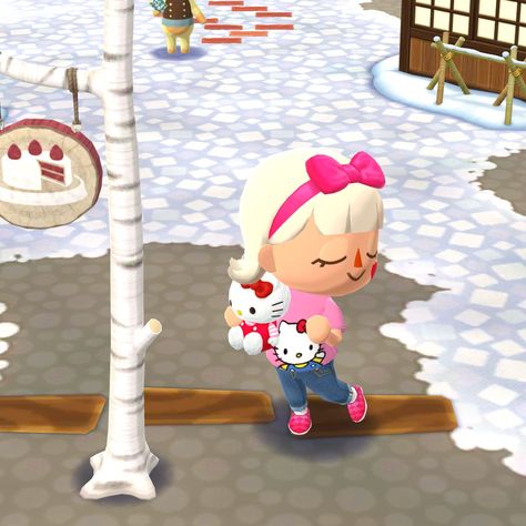 Hello Kitty Outfit Hello Kitty Acnh Clothes, Hello Kitty Animal Crossing, Animal Crossing Hello Kitty, Acnh Clothes Design Id Hello Kitty, Hello Kitty Acnh Code, Hello Kitty Island Adventure Game, Animal Crossing Pocket Camp Outfits, Hello Kitty Island Adventure, Animal Crossing Leaf