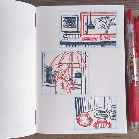 Sketch Book Ideas, Sketchbook Art Journal, Art Diary, Arte Inspo, Arte Sketchbook, Sketchbook Inspiration, Book Art Drawings, Pen Art, Book Ideas