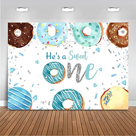 Birthday Party Props, Colorful Donuts, Fest Temaer, Party Fotos, Birthday Party Background, Decor Studio, Donut Party, Baby Shower Backdrop, Party Background