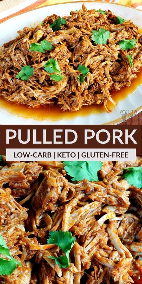 Pulled Pork Appetizer, Keto Pulled Pork, Low Carb Pulled Pork, Pulled Pork Casserole, Red Recipes, Casseroles Easy, Shredded Pork Recipes, Crock Pot Pulled Pork Recipe, Pork Casserole