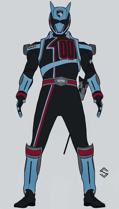 Power Rangers Spd Shadow Ranger, Power Rangers Spd Art, Power Rangers Drawing, Spd Power Rangers, Shadow Ranger, Iron Man Hand, Space Police, Dbz Gt, Green Power Ranger