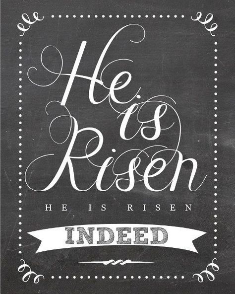 Are you done decorating for Easter or are you still putting the finishing touches to it?  If you are looking for some fun things to print to add to your decor or gifts I’ve got 50 Easter Printables for you!  There are so many great printables to choose from…signs, party printables, gift tags, etc…  So … He Is Risen Indeed, Somebunny Loves You, Resurrection Day, Easter Printable, Resurrection Sunday, He Has Risen, Loving God, Chalkboard Sign, Easter Printables