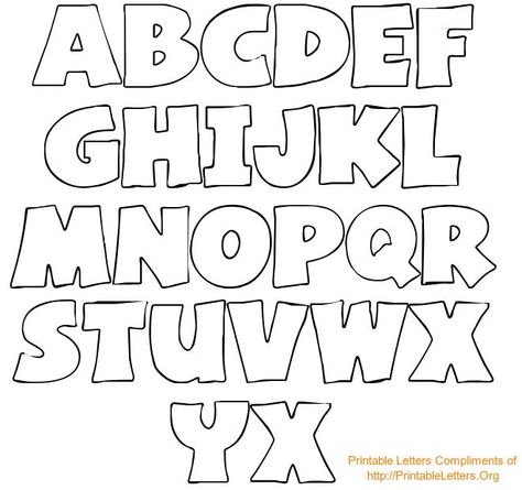 Alphabet Letters to Trace and Cut Out Free Printable Alphabet Templates, Letter Stencils To Print, Block Letter Alphabet, Free Printable Letter Stencils, Letter Stencils Printables, Stencil Lettering, Alphabet Letter Templates, Printable Letter Templates, Alfabeto Disney