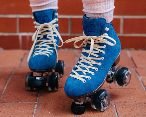 WANDERER Chuffed Skates - CLASSIC BLUE #skater #supportsmallbusiness #exeter #learntoskate #skating #mommatruckerskates #rollerderbyskating #rollerderbyshop #rollerskates #rollergirl #shopping #skateshop #thisgirlcan #exeterskateshop #smallbusinessuk 70s Roller Skates, Blue Roller Skates, Ideal Lifestyle, Roller Skaters, Heck Yeah, Skate Shop, Buy Local, Halloween Stuff, Roller Derby