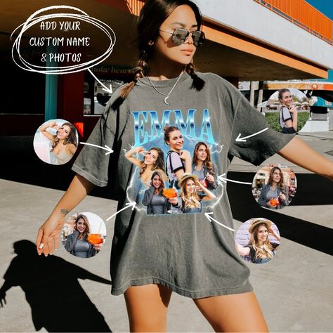 🔥 Rock your 90s vibes with our custom bootleg rap tee featuring your favorite wife faces! 💕 Whether it's for Valentine's Day or just a fun photo op, our husband shirt will steal the show! 📸 Don't miss out on this one-of-a-kind design, get yours now! 💥 #90sbootlegshirt #customraptee #wifefaceshirt #valentineshirt #photoshirt #husbandshirt #customdesign #ootd #couplesgoals #trendy #musthave Shop Now https://www.etsy.com/listing/1753969116/90s-bootleg-shirt-custom-bootleg-rap-tee Trendy Taste, Rap Shirt, Husband Shirts, 90s Vibes, Rap Tee, Birthday Tee, Trendy Kids, Personalized Clothes, Get Yours Now