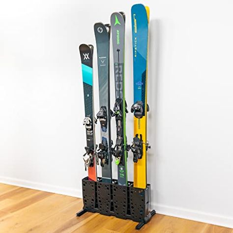 Snowboard Storage, Types Of Skiing, Ski Rack, Garage Storage Racks, Powder Skiing, Freestanding Storage, Ski Storage, Storage Racks, Rack Design