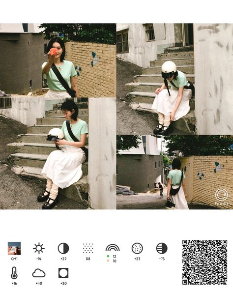 Outfit Edits Aesthetic, Vsco Grain Filter, Ig Photo Edit, Lightroom Presets Tutorial Film, Foodie Filter Code Film, Film Editing Aesthetic, Lightroom Presets Code, Lightroom Film Presets, Foodie Filter Code