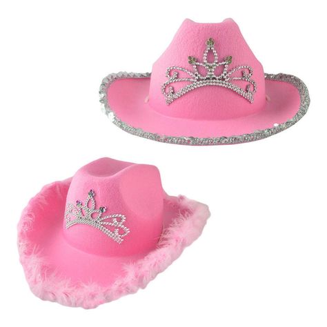 Cowboy Cowgirl Hat with Crown Adult Wide Brim for Girls Costume Fancy Dress Description: Pink Western Style Cow Girl Hat is perfect for cosplay or a cowboy themed birthday party. The felt hat Outer diameter: 38x35cm/14.96x13.78inch and inner diameter: 20x18cm/7.87x7.09inch, fits most adults. These costume hats are the great party supplies for a girls and womens birthday party. These hats can be used for accessories for a rodeo costume, or for a country lover's dressing box. Made of non-woven fab Girls Cowgirl Costume, Rodeo Costume, Cowgirl Hats Western, Cowboy Themed Birthday Party, Bestie Stuff, Womens Birthday, Girl Hats, 13 Birthday, Pink Cowboy Hat