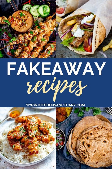 If like us you LOVE takeaway as a treat, we‘ve pulled together a collection of our favourite fakeaway recipes! #takeaway #recipes #dinner Takeaway Recipes, Prawn Toast Recipe, College Recipes, Chapati Recipes, Hearty Food, Kitchen Sanctuary, Fakeaway Recipes, Asian Meals, Rogan Josh