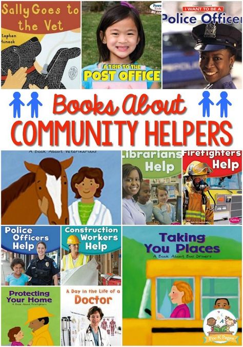 Community Helpers Books for Preschoolers. The ultimate list of community helper books for preschool! #preschool Community Helpers Books Preschool, Community Helpers Books, Books About Community Helpers, Community Helper Books, List Of Community Helpers, Prek Community Helpers, Community Helpers Week, Preschool Community Helpers Theme, Community Helper Lesson