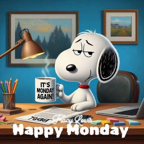 Snoopy Happy Monday, Day And Night Quotes, Good Morning Snoopy, Snoopy Collectibles, Peanuts Charlie Brown Snoopy, Good Morning Happy Friday, Morning Monday, Monday Humor, Good Morning Inspiration