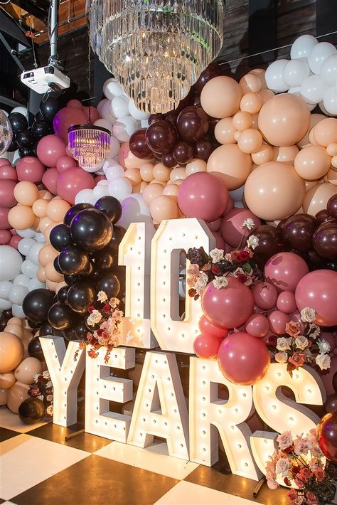 Anniversary Celebration Decorations, 20 Year Anniversary Decoration Ideas, Anniversary Party 30 Years, 10 Anniversary Decoration Ideas, 50th Work Anniversary Party Ideas, 10 Anniversary Ideas Parties, Anniversary Party Ideas Themes, Company 25th Anniversary Ideas, 20 Year Anniversary Celebration Ideas