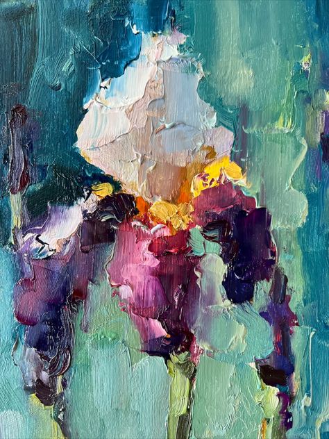 Iris Painting Floral Original Art Abstract Blue Flowers Oil Impasto Pallete Knife Artwork Home Wall Art by DiyaSanat Iris Painting, Painting Floral, Home Wall Art, Art Abstract, Oil Paintings, Floral Painting, Floral Art, Blue Flowers, Original Art