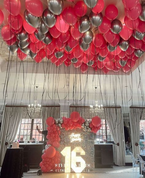 This is always a classy idea! When you theme your party celebration red and silver you can easily turn an ordinary occasion into a stylish and elegant event extravaganza!
You can even style it up further with our LED number lights for the perfect photo opp 😉 Number Lights, Sweet 16 Birthday Party, Red And Silver, 16th Birthday Party, Sweet 16 Birthday, Party Celebration, 16th Birthday, Celebration Party, Sweet 16