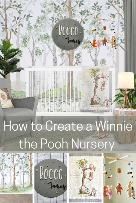 Winnie The Pooh Woodland Nursery, Vintage Winnie The Pooh Nursery Wallpaper, Winnie The Pooh Nursery Colors, Winnie The Pooh Boho Nursery, Original Winnie The Pooh Nursery, Classic Pooh Nursery Decor, Gender Neutral Nursery Winnie The Pooh, Sage Green Winnie The Pooh Nursery, Winnie The Pooh Nursery Neutral